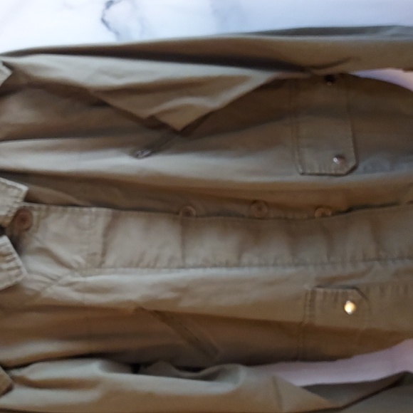 Kut from the Kloth  Women's Military Green Cotton Jacket Lightweight Y2K… - Picture 2 of 9